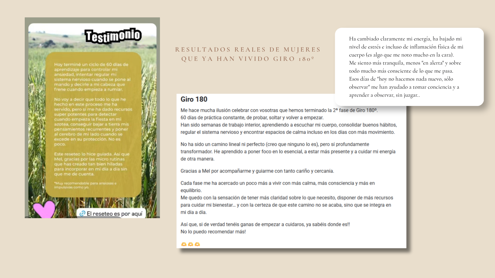 Testimonio de participante de Giro 180º